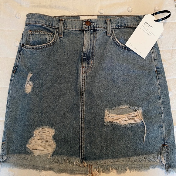 Current/Elliott The High Waist Mini Skirt - Picture 1 of 3